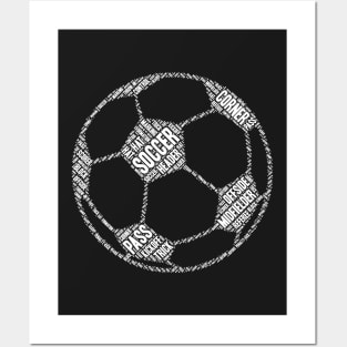 Soccer Ball Heart Boys Men Sports Gifts print Posters and Art